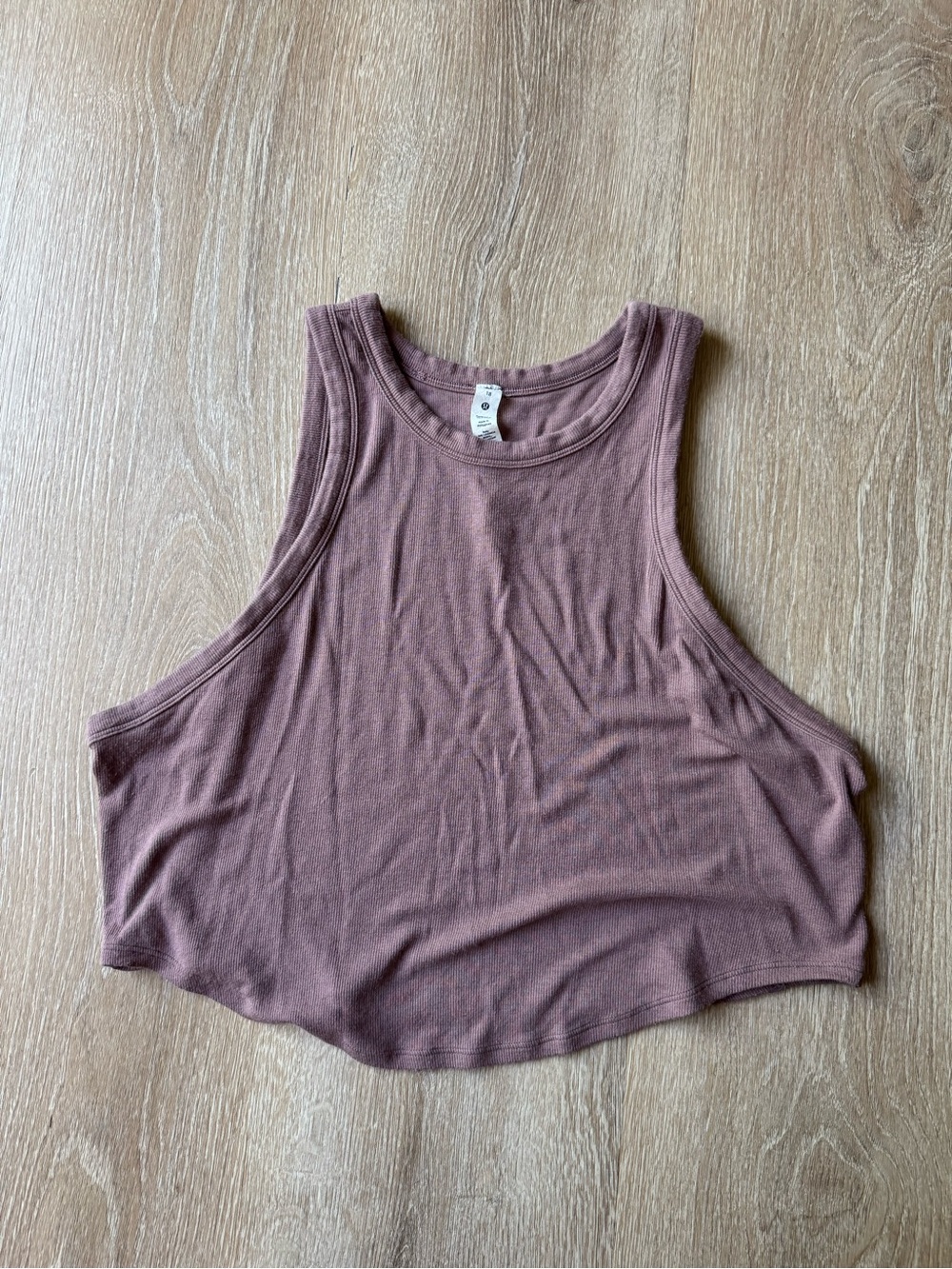 Lululemon Hold Tight Ribbed Cropped Tank Top